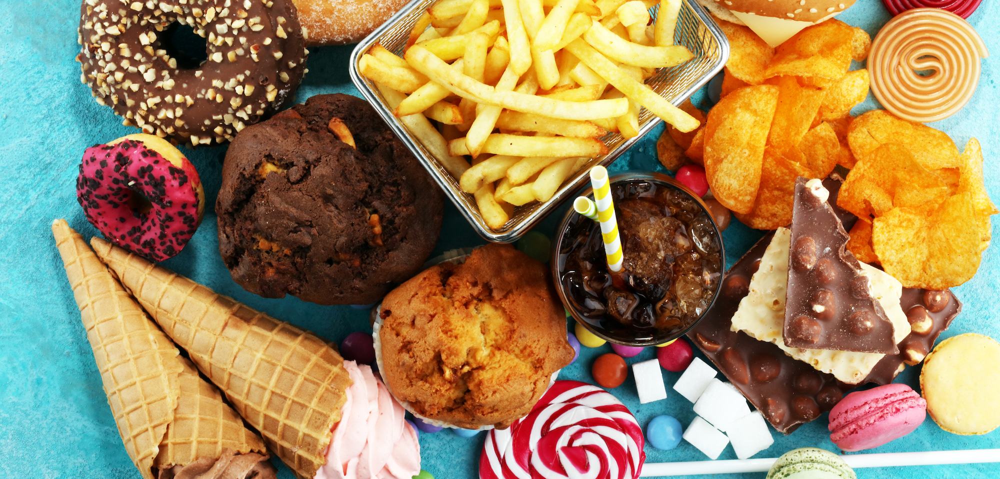 stress eating and junk food